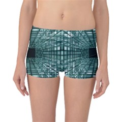 Abstract Perspective Background Boyleg Bikini Bottoms