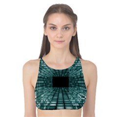Abstract Perspective Background Tank Bikini Top