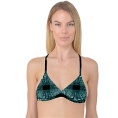 Abstract Perspective Background Reversible Tri Bikini Top