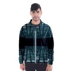 Abstract Perspective Background Windbreaker (Men)