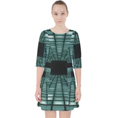 Abstract Perspective Background Pocket Dress