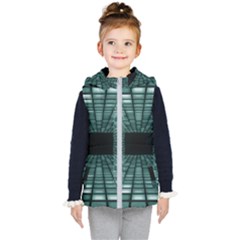 Abstract Perspective Background Kid s Hooded Puffer Vest