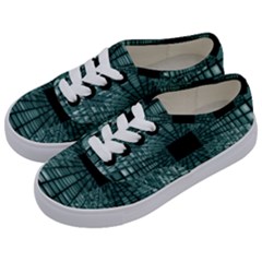 Abstract Perspective Background Kids  Classic Low Top Sneakers