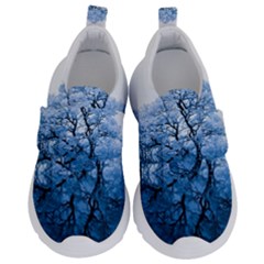 Nature Inspiration Trees Blue Velcro Strap Shoes by Nexatart