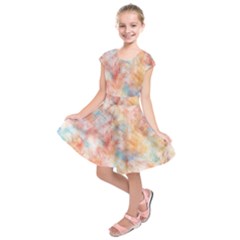 Wallpaper Design Abstract Kids  Short Sleeve Dress by Nexatart