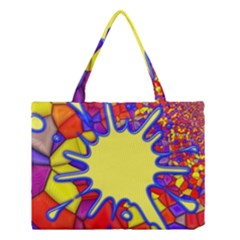 Embroidery Dab Color Spray Medium Tote Bag by Nexatart