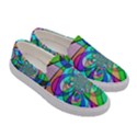 Retro Wave Background Pattern Women s Canvas Slip Ons View3