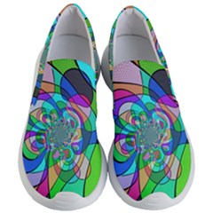 Retro Wave Background Pattern Women s Lightweight Slip Ons by Nexatart