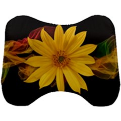 Sun Flower Blossom Bloom Particles Head Support Cushion