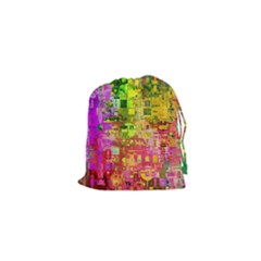 Color Abstract Artifact Pixel Drawstring Pouches (xs)  by Nexatart