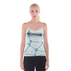 Network Social Abstract Spaghetti Strap Top