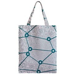 Network Social Abstract Zipper Classic Tote Bag