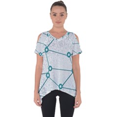 Network Social Abstract Cut Out Side Drop Tee