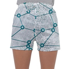 Network Social Abstract Sleepwear Shorts