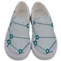 Network Social Abstract Men s Canvas Slip Ons View1