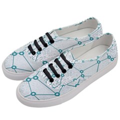 Network Social Abstract Women s Classic Low Top Sneakers