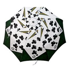 Poker Hands   Royal Flush Clubs Folding Umbrellas by FunnyCow