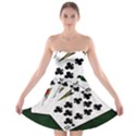 Poker Hands   Royal Flush Clubs Strapless Bra Top Dress View1