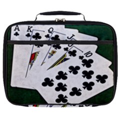Poker Hands   Royal Flush Clubs Full Print Lunch Bag by FunnyCow