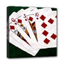 Poker Hands   Royal Flush Diamonds Mini Canvas 8  x 8  View1