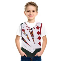 Poker Hands   Royal Flush Diamonds Kids  Sportswear by FunnyCow