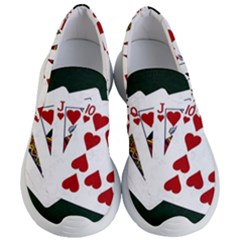 Poker Hands   Royal Flush Hearts Women s Lightweight Slip Ons by FunnyCow