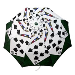 Poker Hands   Royal Flush Spades Folding Umbrellas by FunnyCow