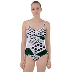 Poker Hands   Royal Flush Spades Sweetheart Tankini Set by FunnyCow