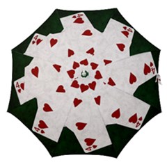 Poker Hands Straight Flush Hearts Straight Umbrellas by FunnyCow