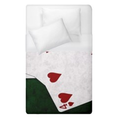 Poker Hands Straight Flush Hearts Duvet Cover (single Size) by FunnyCow