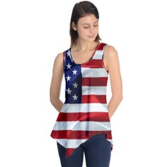 American Usa Flag Sleeveless Tunic