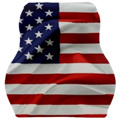 American Usa Flag Car Seat Velour Cushion  by FunnyCow