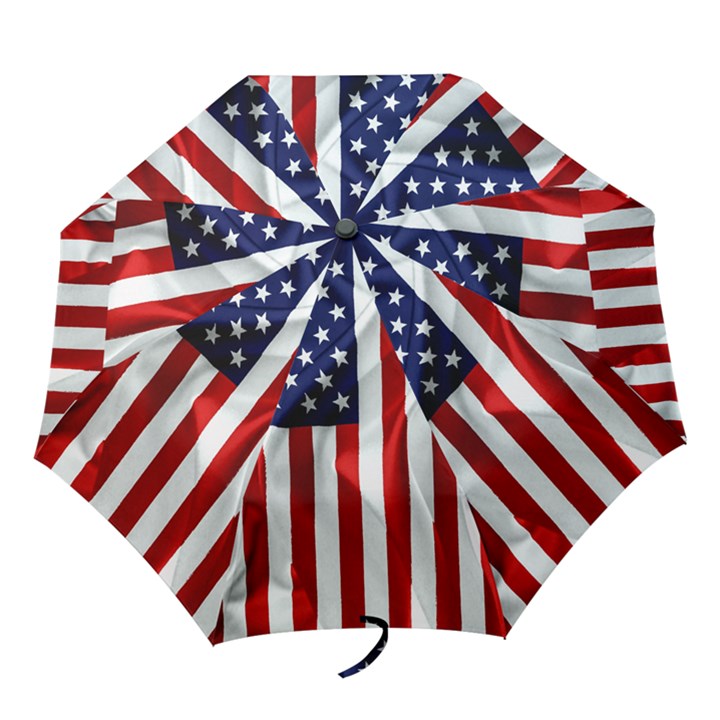 American Usa Flag Vertical Folding Umbrellas