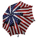 American Usa Flag Vertical Hook Handle Umbrellas (Medium) View2
