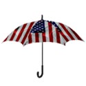 American Usa Flag Vertical Hook Handle Umbrellas (Small) View3