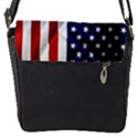 American Usa Flag Vertical Flap Messenger Bag (S) View1