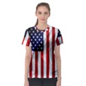 American Usa Flag Vertical Women s Sport Mesh Tee View1