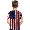 American Usa Flag Vertical Kids  Cotton Tee View2