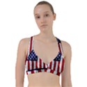 American Usa Flag Vertical Sweetheart Sports Bra View1