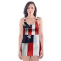 American Usa Flag Vertical Skater Dress Swimsuit View1