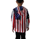 American Usa Flag Vertical Hooded Windbreaker (Kids) View2