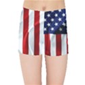 American Usa Flag Vertical Kids Sports Shorts View1