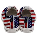 American Usa Flag Vertical Women s Low Top Canvas Sneakers View4