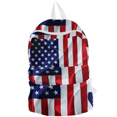 American Usa Flag Vertical Foldable Lightweight Backpack by FunnyCow