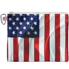 American Usa Flag Vertical Canvas Cosmetic Bag (xxxl)