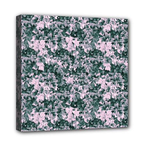 Floral Collage Pattern Mini Canvas 8  X 8  by dflcprints