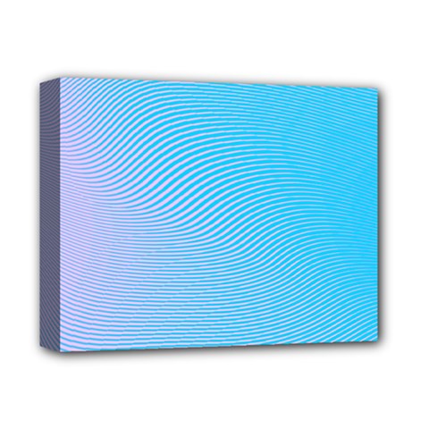 Background Graphics Lines Wave Deluxe Canvas 14  X 11  by Nexatart