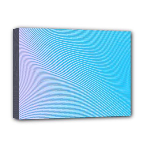 Background Graphics Lines Wave Deluxe Canvas 16  X 12   by Nexatart