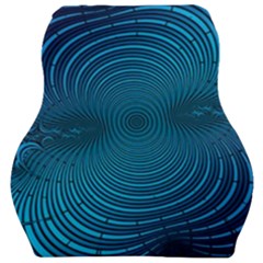 Blue Background Brush Particles Wave Car Seat Velour Cushion  by Nexatart