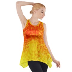 Abstract Explosion Blow Up Circle Side Drop Tank Tunic by Nexatart